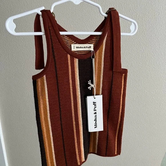 Misha & Puff Striped Knit Tank Top 2-3Y - Picture 1 of 4